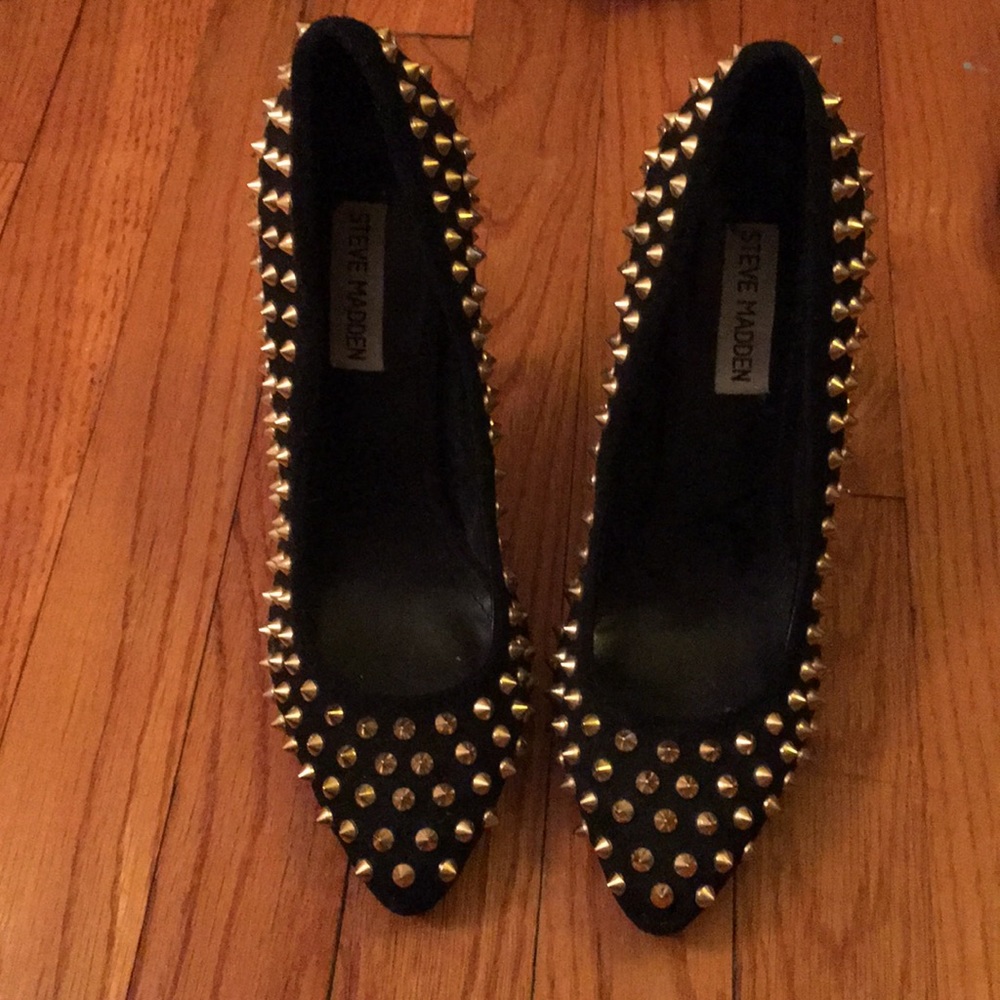 Black Studded Heels